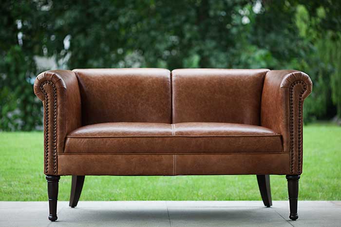 Home Simon Li Furniture, Harstine Leather Sofa Green